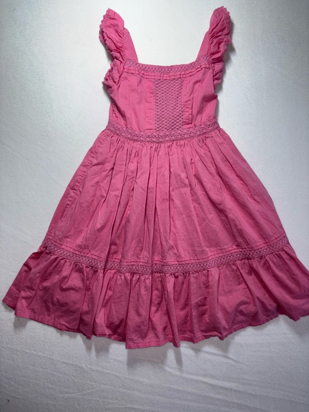 Hope & Henry Pink Ruffle Dress Size 5